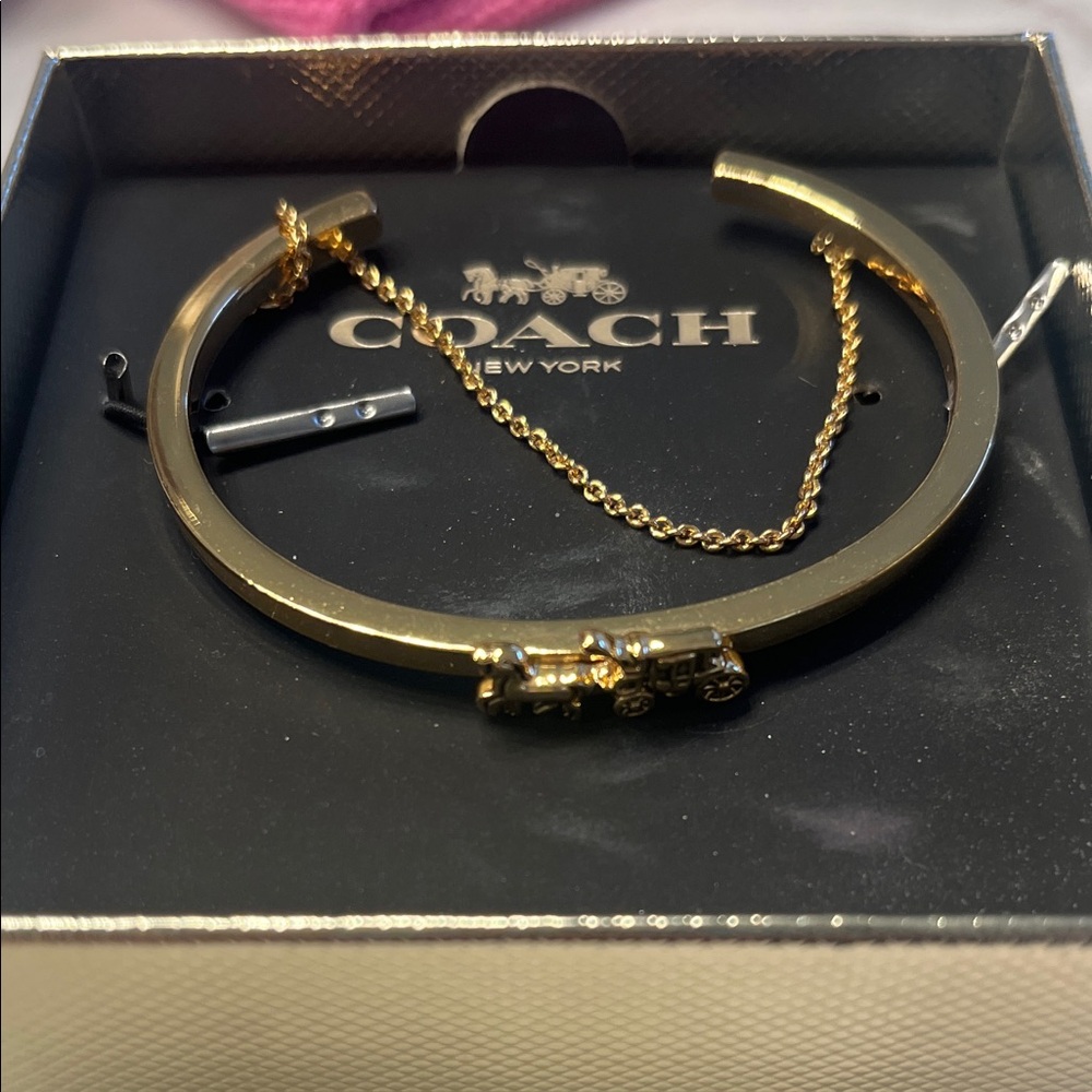 Coach Gold Chain Accent Bracelet